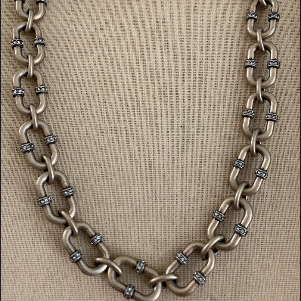 C + I gold chain necklace